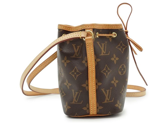 Noe Louis Vuitton Monogram Nano Noé Marrone Pelle - vista 4