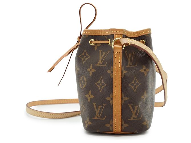 Noe Louis Vuitton Monogram Nano Noé Marrone Pelle - vista 5