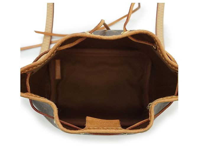 Noe Louis Vuitton Monogram Nano Noé Marrone Pelle - vista 9