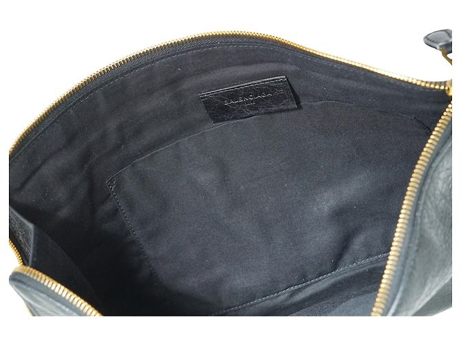 Balenciaga Clutch Giant 12 Flat Motor in pelle di agnello - vista 10