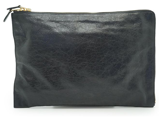 Balenciaga Clutch Giant 12 Flat Motor in pelle di agnello - vista 2