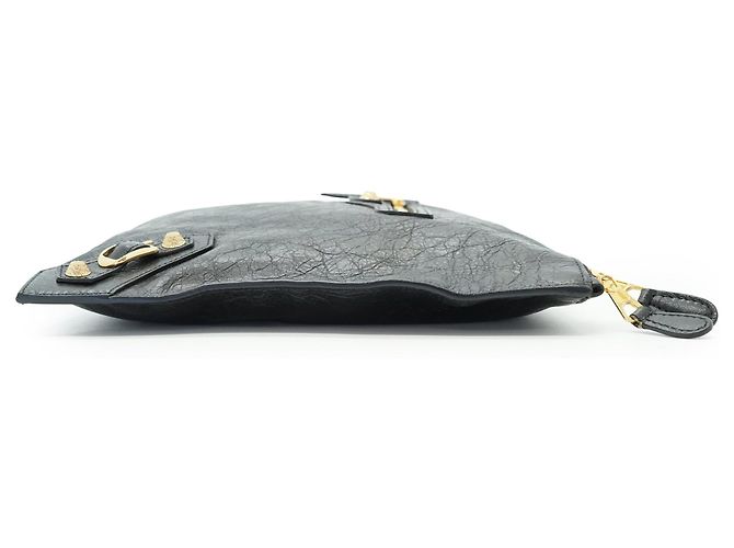 Balenciaga Clutch Giant 12 Flat Motor in pelle di agnello - vista 3