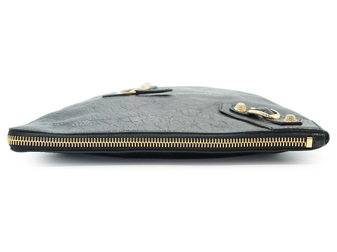 Balenciaga Clutch Giant 12 Flat Motor in pelle di agnello - vista 4