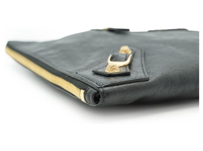 Balenciaga Clutch Giant 12 Flat Motor in pelle di agnello - vista 6