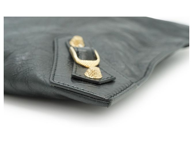 Balenciaga Clutch Giant 12 Flat Motor in pelle di agnello - vista 7