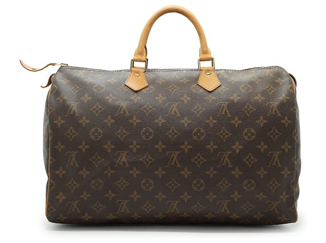 Louis Vuitton Monogram Speedy 40 Toile Marron Cuir - vue 2