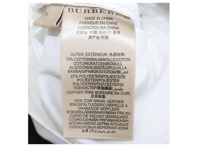 Pantaloni Slim in Denim Bianco Burberry Brit - vista 6