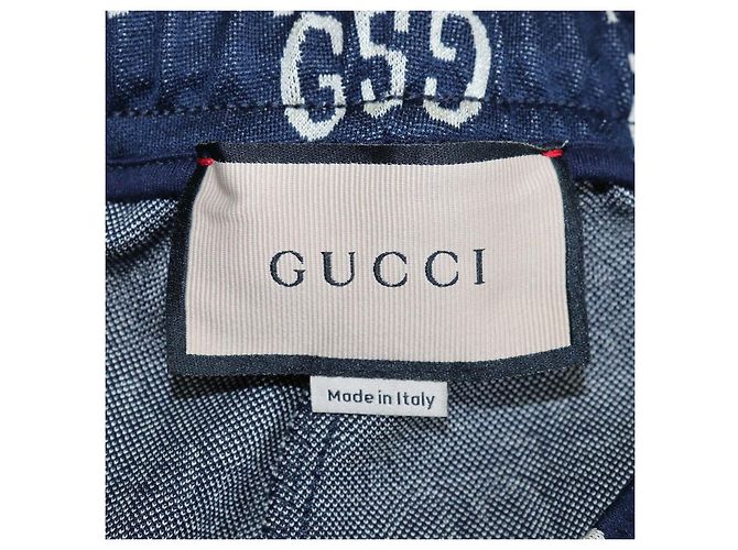 Gucci Jogginghose aus GG-Jacquard-Baumwolle in Navy Blau - Ansicht 5