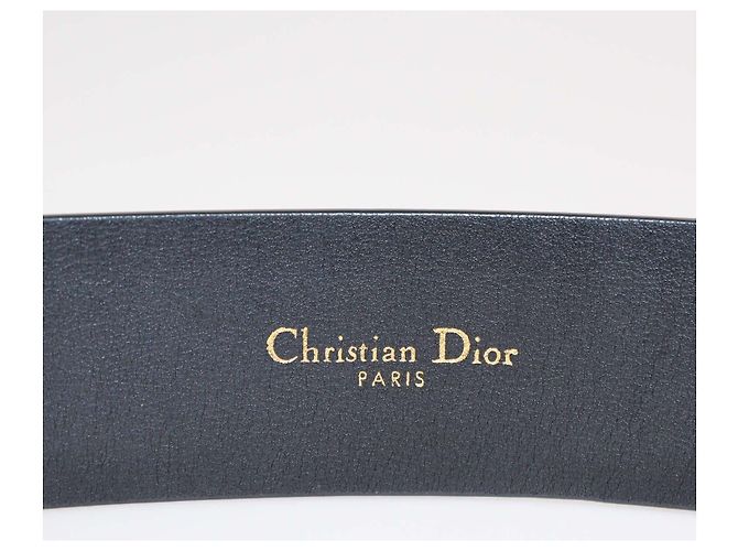 Cinturón 30 Montaigne de piel negra Christian Dior - vista 6