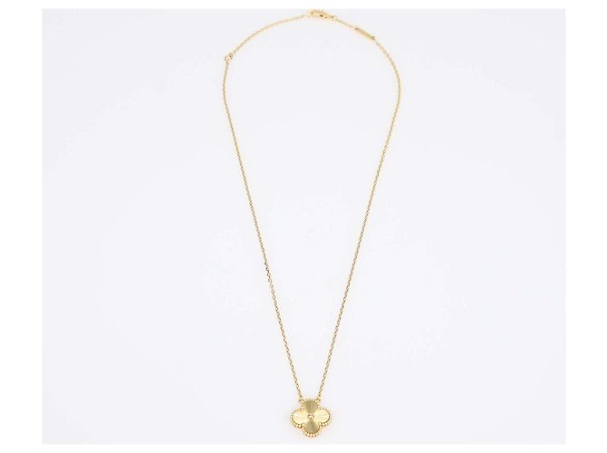 Collana Vintage Alhambra Van Cleef & Arpels in Oro Giallo 18K - vista 2