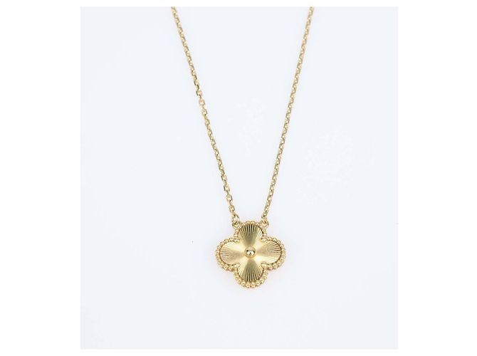 Collana Vintage Alhambra Van Cleef & Arpels in Oro Giallo 18K - vista 3
