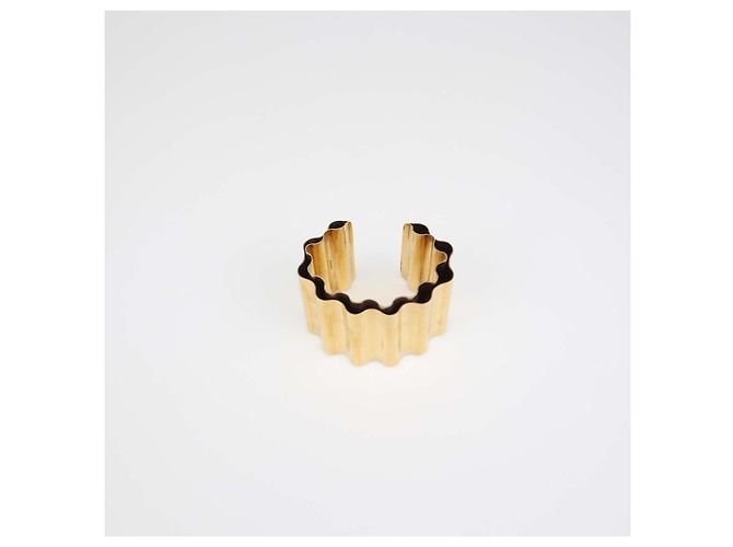 Bracciale Jil Sanders in metallo dorato Curl - vista 4