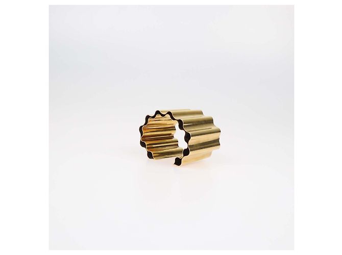 Bracciale Jil Sanders in metallo dorato Curl - vista 5