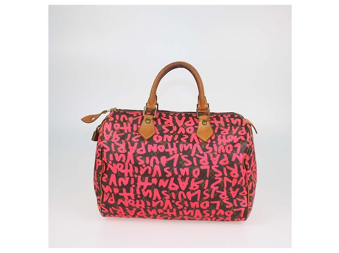 Autre Marque Louis Vuitton x Stephen Sprouse Graffiti Monogram Canvas Speedy 30 Tasche - Ansicht 3