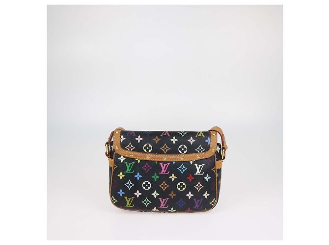 Borsa Louis Vuitton Sologne in tela Monogram Multicolor nera - vista 3