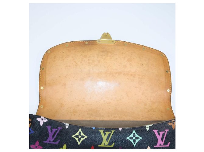 Borsa Louis Vuitton Sologne in tela Monogram Multicolor nera - vista 4