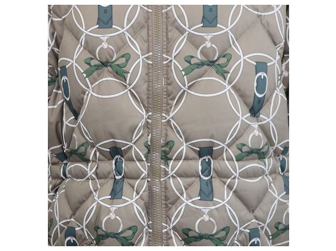 Hermès Abrigo de plumón reversible La Promenade du Matin Remix en poliéster Vert Gobi Hermes - vista 5