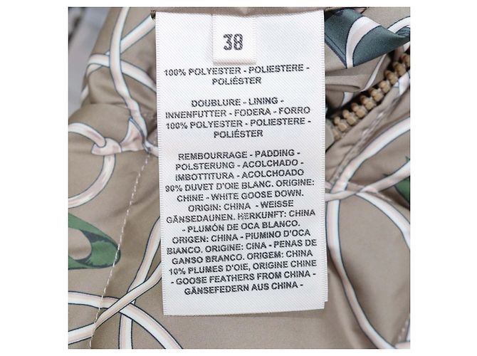 Hermès Abrigo de plumón reversible La Promenade du Matin Remix en poliéster Vert Gobi Hermes - vista 7