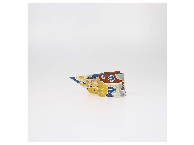 Hermès Hermes Multicolor Silk Bingata Twilly Scarf - view 4