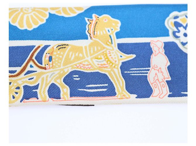 Hermès Hermes Multicolor Silk Bingata Twilly Scarf - view 6