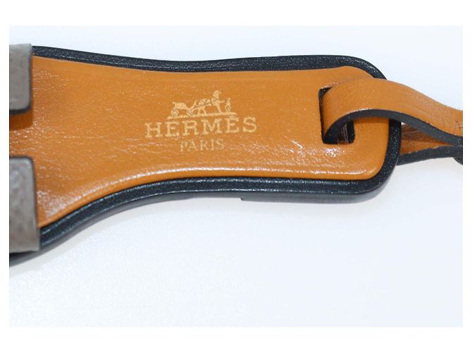 Hermès Hermes Etoupe, Naturel Leather Nano Oran Charm - Ansicht 4