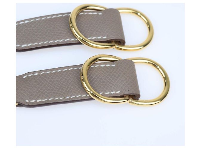 Hermès Etoupe Epsom Leather Attache con attacchi per tracolla Soie - vista 3
