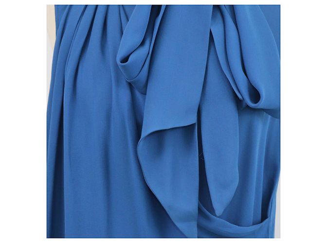 Emilio Pucci Blue Silk Asymmetrical Top - view 4