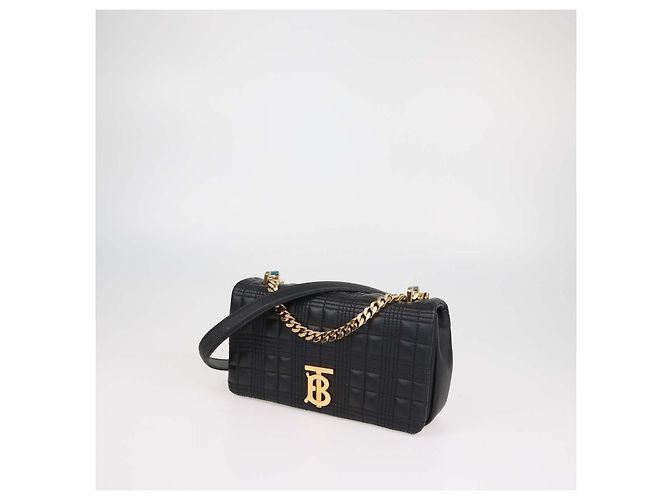 Borsa a tracolla Lola Medium in pelle matelassé nera Burberry - vista 2