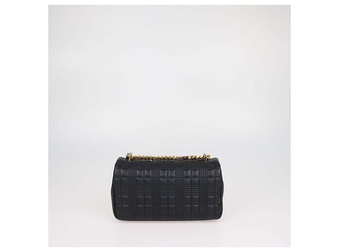 Borsa a tracolla Lola Medium in pelle matelassé nera Burberry - vista 3