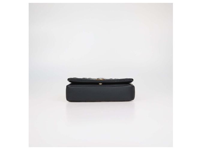 Borsa a tracolla Lola Medium in pelle matelassé nera Burberry - vista 4