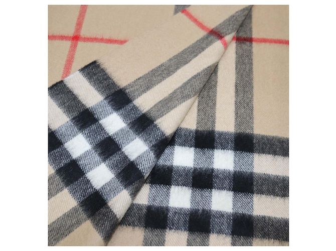 Sciarpa Burberry Archive Beige in lana Giant Check - vista 3