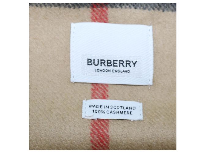 Sciarpa Burberry Archive Beige in lana Giant Check - vista 4