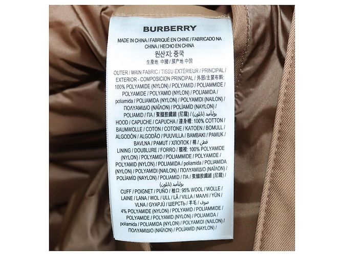 Burberry Brown Nylon Puffer Down Jacket - view 6