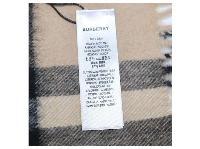 Bufanda Burberry Archive Beige de lana Giant Check - vista 5