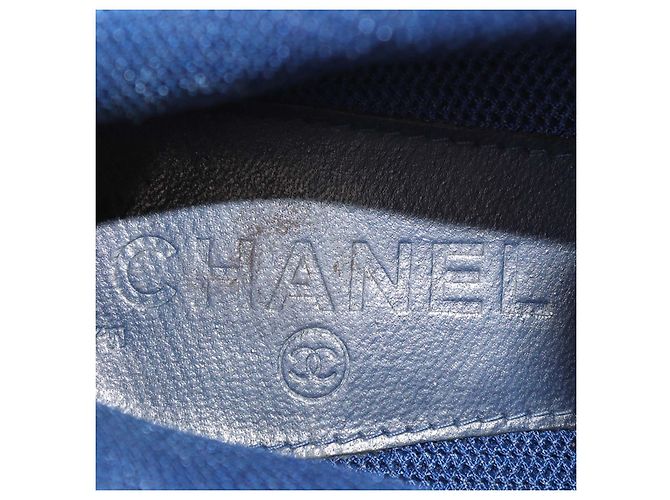 Chanel Multicolor Mesh und Leder CC Logo Schnürsneaker - Ansicht 6