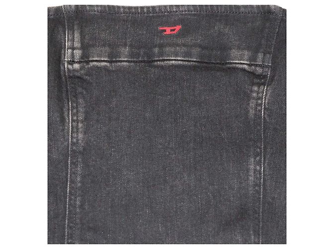 Top tube de denim negro Diesel - vista 3