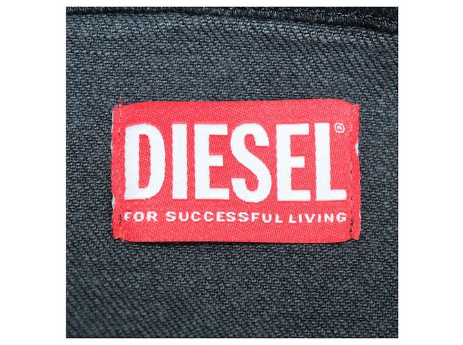 Top tube de denim negro Diesel - vista 4