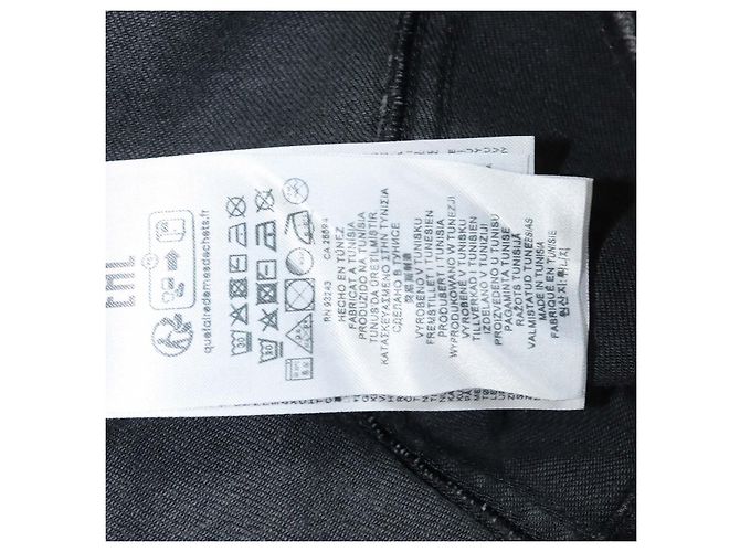Top tube de denim negro Diesel - vista 5