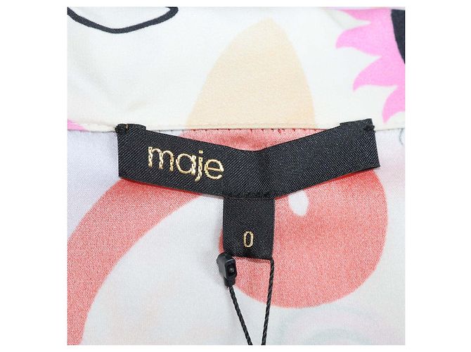 Set Camicia Fluida e Pantaloni Maje con Fantasia Paradisio in Seta Multicolor - vista 5