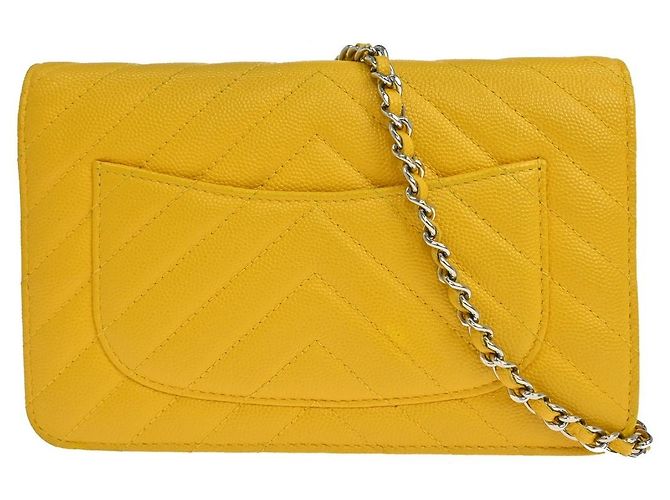 Chanel Ancient Greek Charm Wallet on Chain Chevron Caviar - vista 2