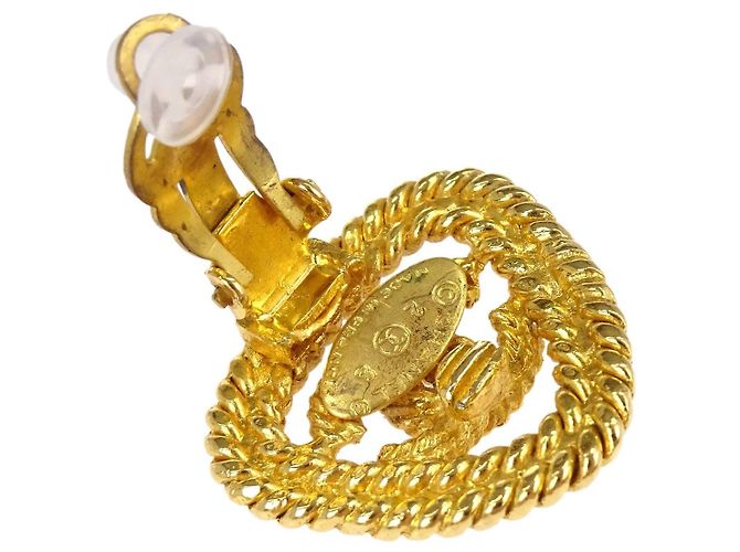 Chanel CC Clip-On Metal con Esmalte - vista 3