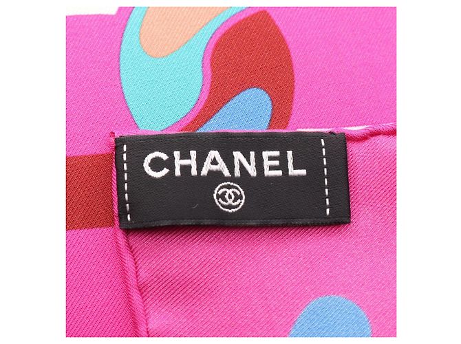 Foulard in seta Chanel Coco Mark con motivo a catena - vista 2