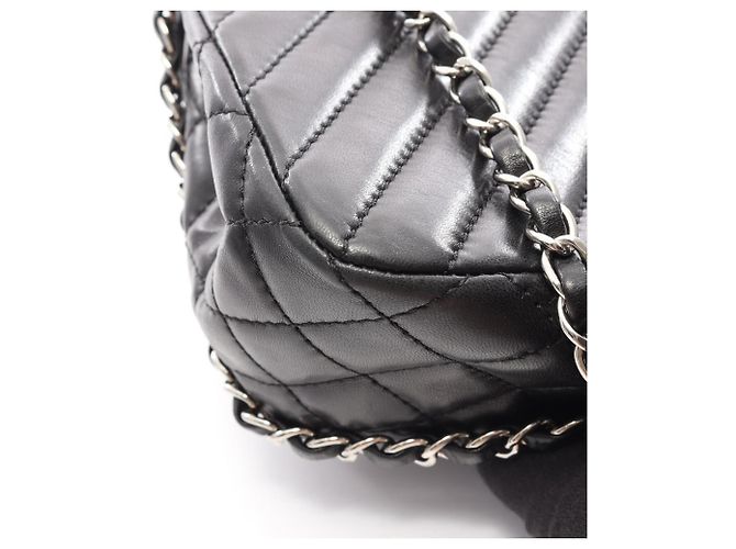Borsa a tracolla Chanel Chevron V-Stitch - vista 8