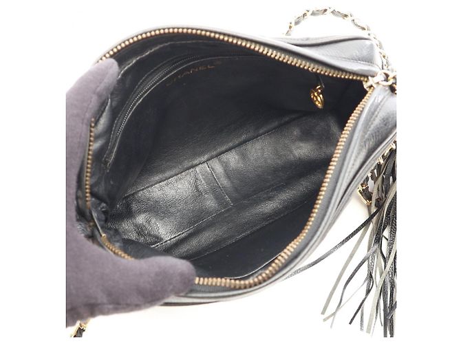 Timeless Bolsa de Ombro Chanel Diamond Stitch com Borla - vista 3