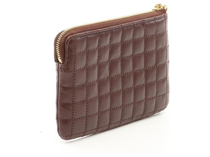 Céline Tarjetero de piel C-Charm Celine en Brown - vista 2