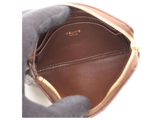 Céline Tarjetero de piel C-Charm Celine en Brown - vista 3