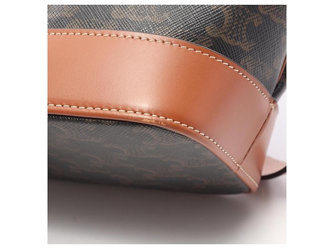 Céline Bolsa de Ombro Celine Small Bucket Triomphe - vista 6