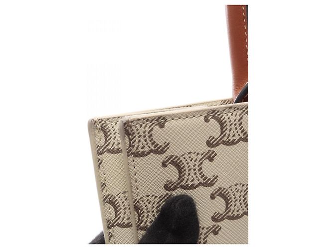 Céline Saco Tote Celine Medium Vertical Cabas Triomphe - vista 10