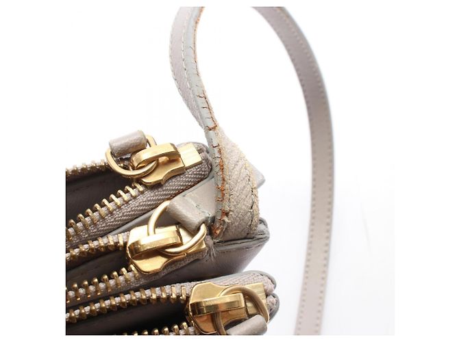Céline Bolso de hombro Celine Trio Small en piel gris - vista 5