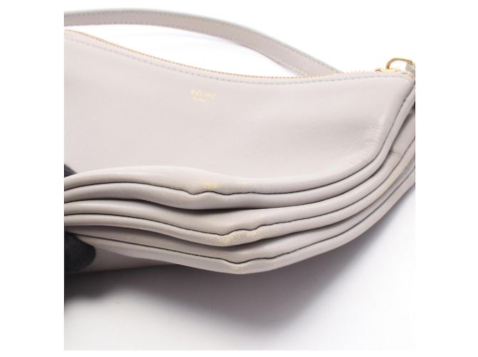 Céline Bolso de hombro Celine Trio Small en piel gris - vista 7